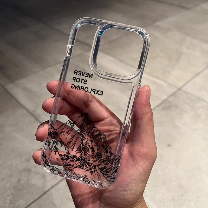 Phone Cases For Iphone 16 - Cover Morbida Trasparente con Grafica Artistica